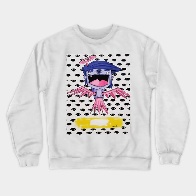 Angel Alone Crewneck Sweatshirt by borisoa